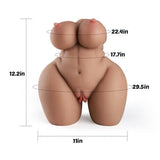 17.6Lb Butterfly Labia Brown Chubby Sex Doll