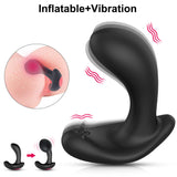 Masajeador de próstata 10 frecuencia vibración bomba de aire automática tapón trasero inflable 