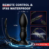 2-in-1-Analvibrator mit 8 Stößen und 8 Vibrationen 