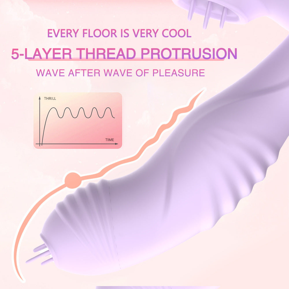 3-in-1 Remote Control Tongue-licking Panty Vibrator