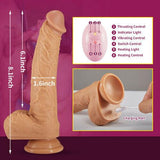 3 Functions Multiple Combination Lifelike Heating Dildo