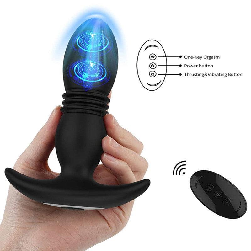 7 Thrusting 7 Vibration 3 Folds Male Anal Prostate Massaging Butt Plug propinkup 7 Thrusting 7 Vibration 3 Folds Male Anal Prostate Massaging Butt Plug propinkup