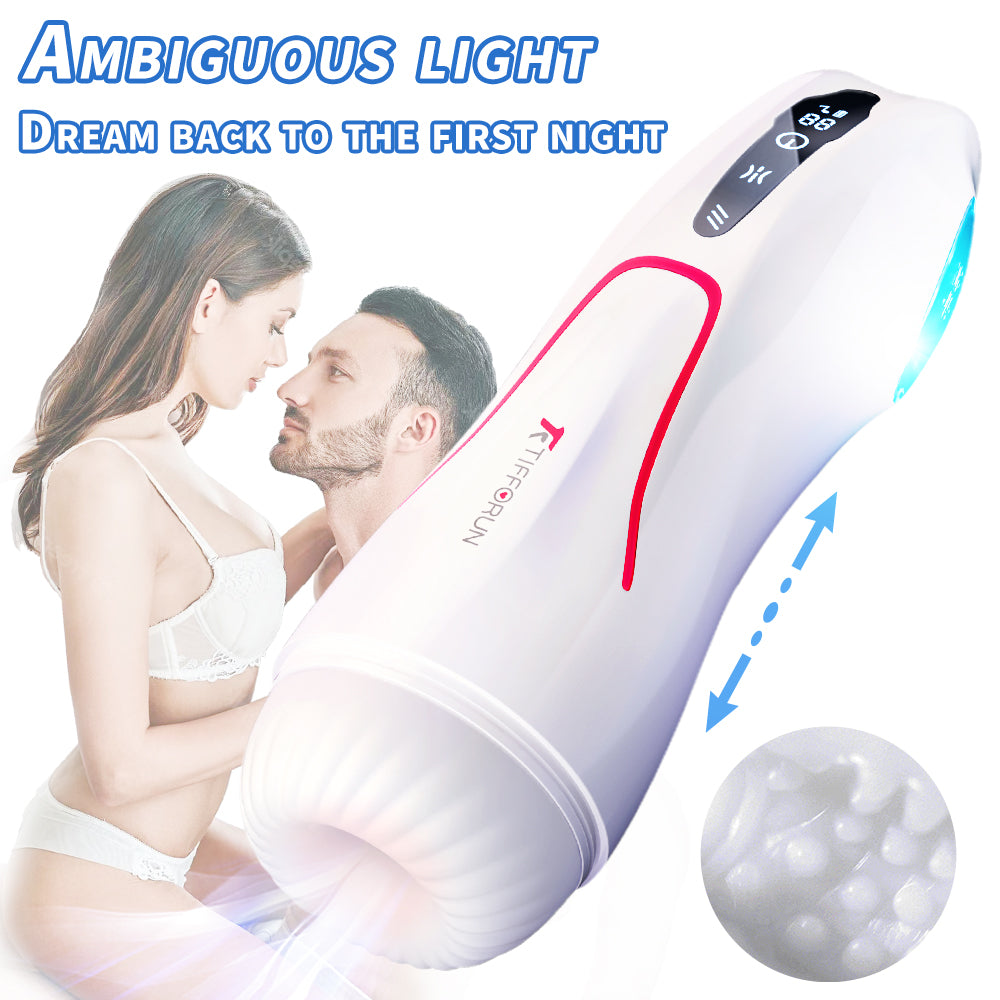 Tifforun 9 Modes Sucking Vibration Male Masturbator Flashlight