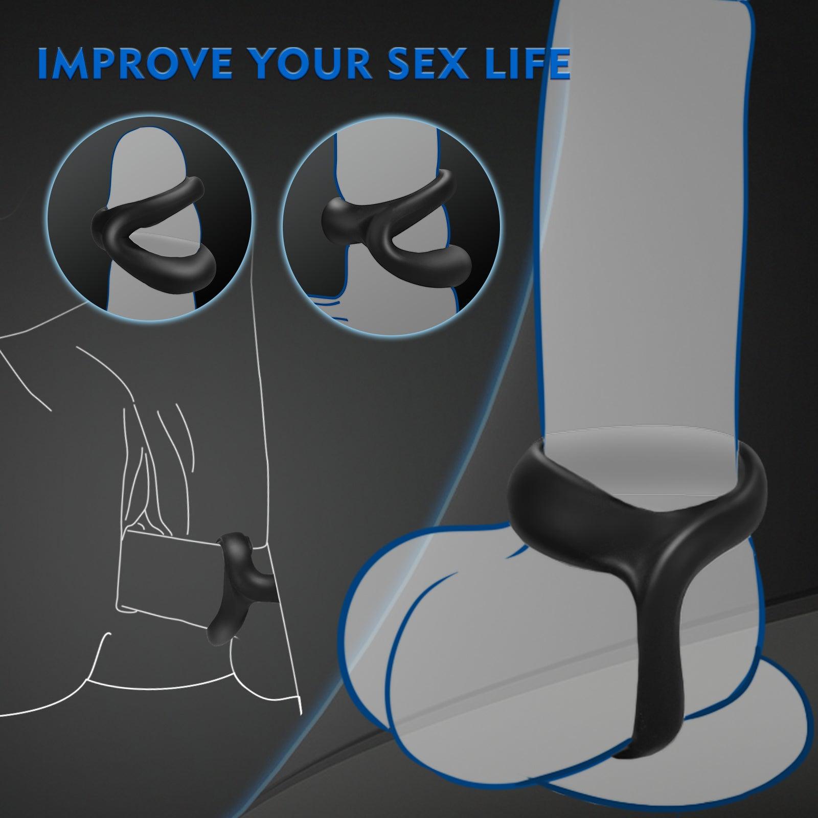 ALLOVER Silicone Versatile Erection Enhancing Penis Ring for Longer & Lasting