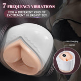 Allure 3-in-1-Split-Design, 5 Saugen, 7 vibrierende automatische Masturbationstasse 