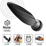 DAISY 7 Vibrating 7 Head Rotating Remote Prostate Anal Butt Plug