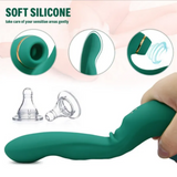 Female Sucking Vibrator Silicone 10 Frequency with G spot Stimulating