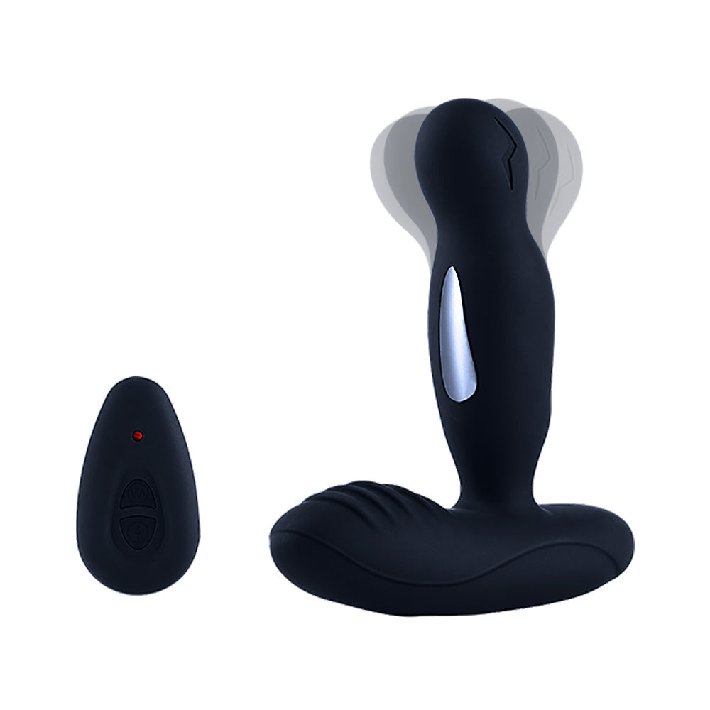 LEVETT E-Stim 360° Rotation Vibrating Prostate Anal Plug with Remote Control