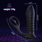 Fighter Moore - 10 Thrilling Vibration 3 Thrusting Silicone Remote Control Cock Ring Anal Vibrator