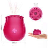 Omysky Flower 7-Frequenz-Saug-Rubin-Oralsex-Klitoris-Spielzeug mit lebendiger Rose 