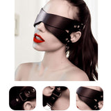 Cosplay PU leather Blindfold Erotic Training