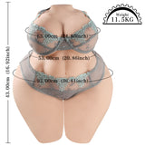 Realistic Plus Size Sex Doll | BBW 25.3lb Fat Ass 3D Tight Vagina Lifelike Male Masturbator
