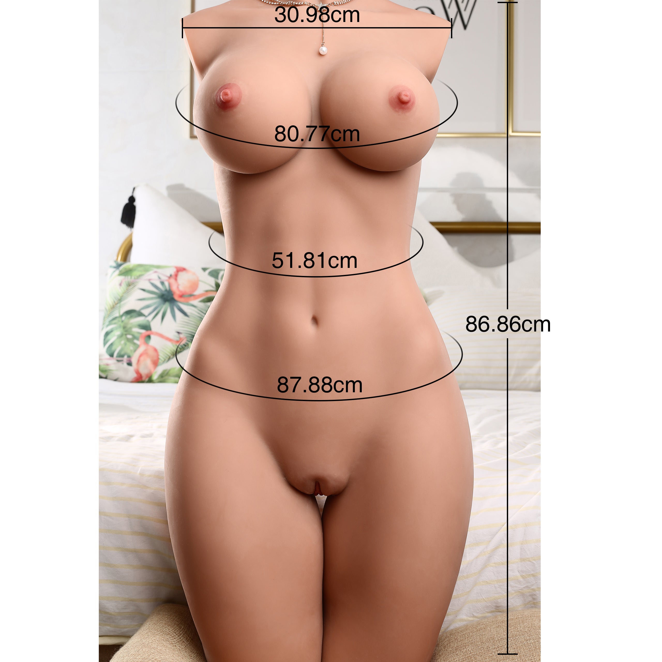 Propinkup Realistic Sex Doll - Elika's 1/1 Sacle Body 3D Texured Vigana Lifelike Plump Breast Dual Channels