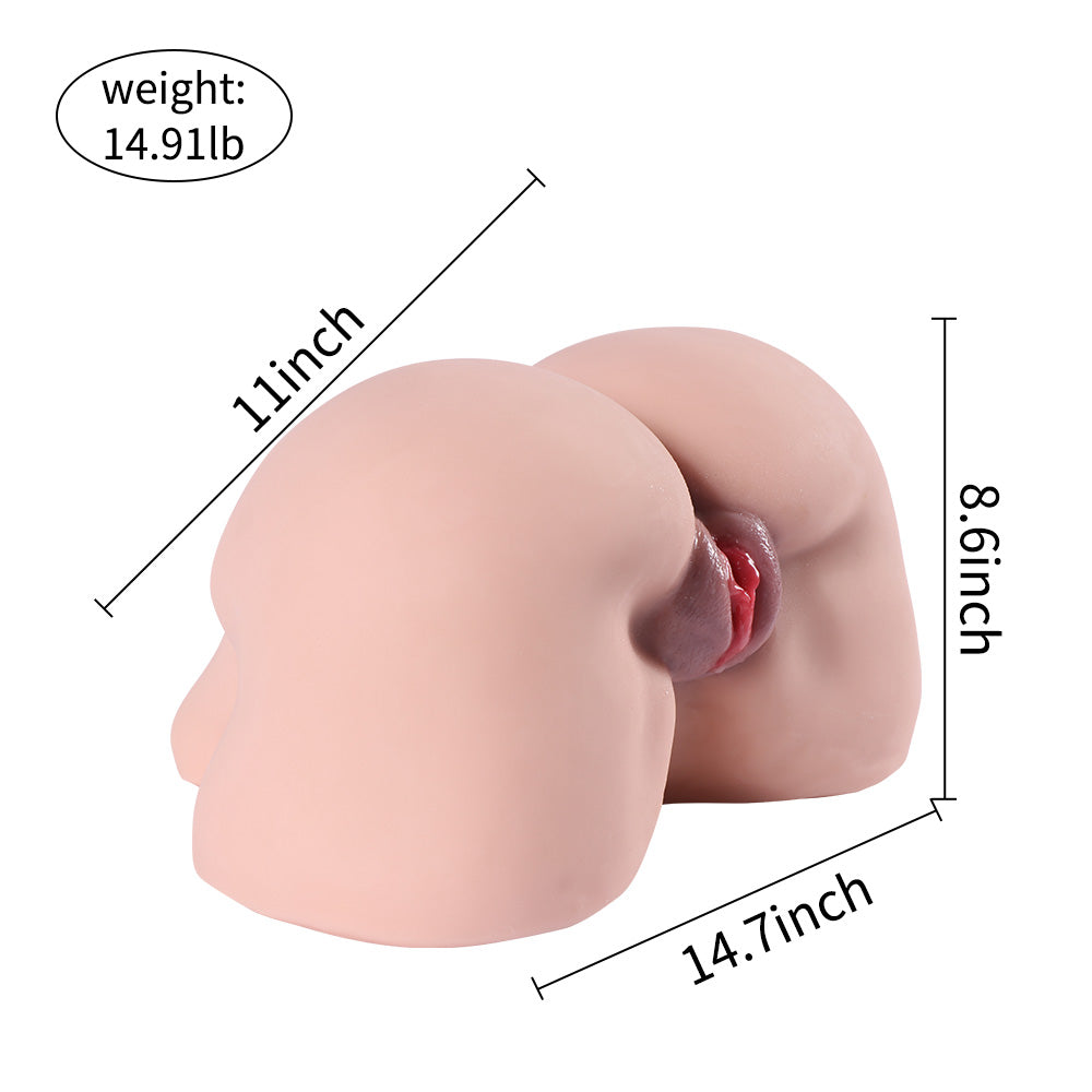 Propinkup Realistische Sexpuppe - Madeleine Plump Ass Fat Pussy Dual Channel lebensechtes Spielzeug 