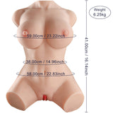 Propinkup Realistic Sex Doll - Merida Dual Channel Male Realista 3D Pussy Toys 