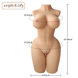 Propinkup Realistische Sexpuppe - Page Big Boobs Lebensechter dünner Körper Männliche Masturbation Realistische Puppe 