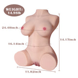 Propinkup Realistic Sex Doll | 14.96lb Jessie's Body 3D Dual Tunnels Pink Tits Lifelike Skin
