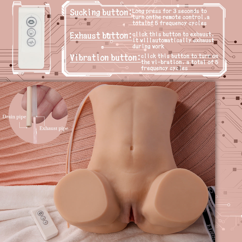 Propinkup Realistic Sex Doll Automatical Sucking Vibration lifelike Butt