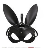 Cosplay Gesichtsmaske Fox Bunny Cat PU Leder Rivet Punk Style