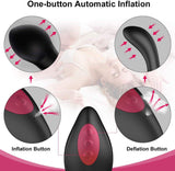 Prostata-Massagegerät, 10-Frequenz-Vibration, automatische Luftpumpe, aufblasbarer Buttplug 