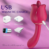 Rose Vibrator with 9 Licking & 9 Vibration for female G-Spot Clit Vibrators