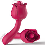 Vibrador rosa con 9 lamidos y 9 vibraciones para vibradores de clítoris con punto G femenino 