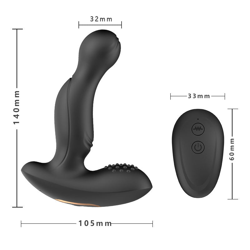 Rotating Anal Prostate Massage Vibrator Finger Stimulator with Remote Controller