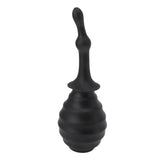 Bombilla de enema de ducha anal acanalada de silicona de alta calidad con punta curva 380ML 