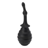 Curved Tip High Quality Silicone Ribbed Anal Douche Enema Bulb 380ML