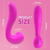 DREIFACHES AROUSAL Klitoris-Saugen, 5 Lecken und 10 vibrierender G-Punkt-Vibrator 