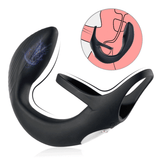 U-ARLAN APP Control 4 Quiet Vibrations Cock Ring & Prostate Massager Butt plug