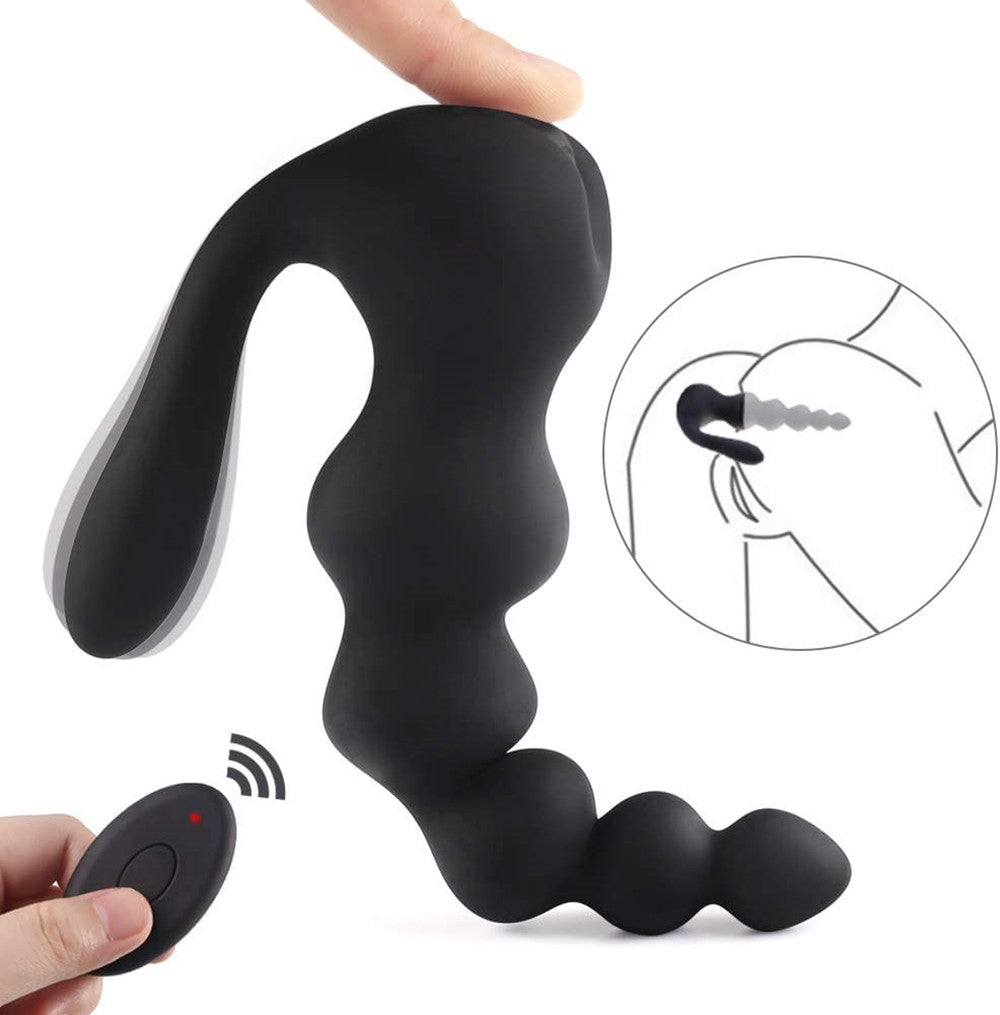 Vibrating Prostate Massager Waterproof Couple Play Butt Plug Toy
