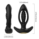 Drahtloses aushöhlen Anal-Prostata-Massagegerät, Butt-Plug-Vibratoren, Paar-Sexspielzeug 